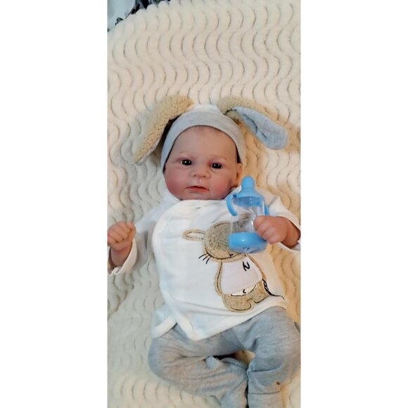 Lifelike Reborn Baby Dolls 17 in Realistic Baby Dolls Preemie Babies Reborn - Picture 2 of 8